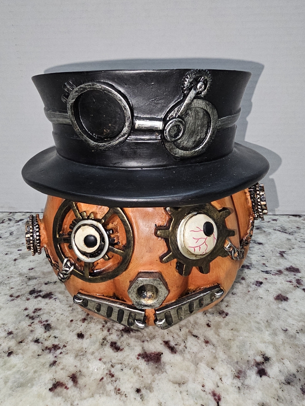 Yankee Candle STEAM PUNKIN' PUMPKIN HALLOWEEN Candle Holder 2016